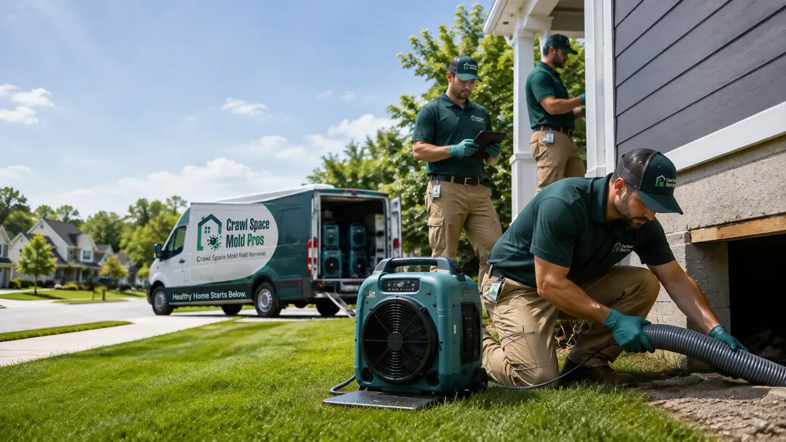 Crawl Space Mold Removal in Glendale, MA